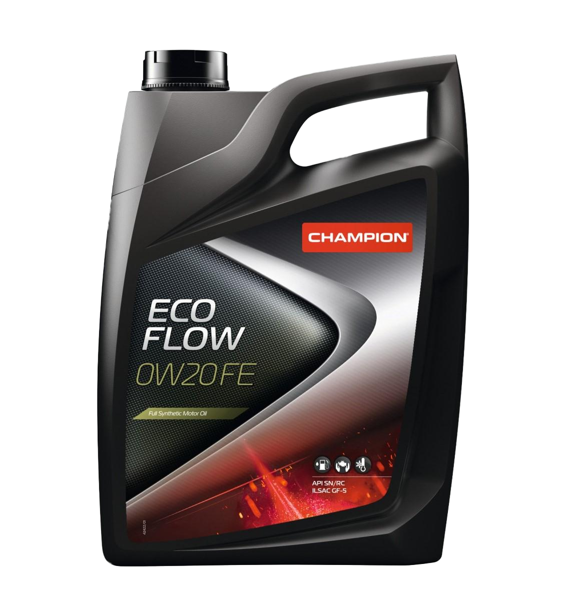 Моторное масло Champion Eco Flow 0W20 FE, 5л